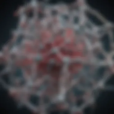 Molecular Structure of Crosslinked Polymers Molecular structure of crosslinked polymers showcasing the intricate network formation