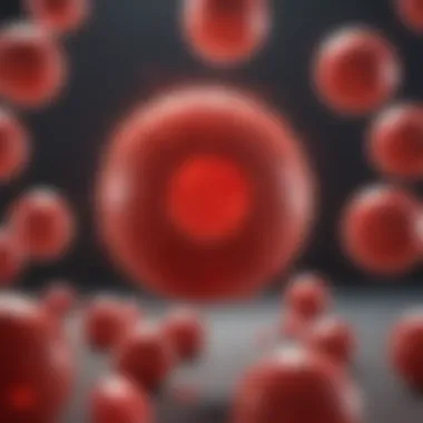 Health Impact of Red Blood Cell Deficiency Illustration depicting the health impact of red blood cell deficiency