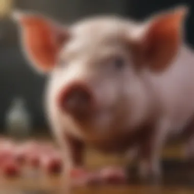 Causes of Diarrhea in Pigs Diagram illustrating infectious and non-infectious causes of diarrhea in pigs.