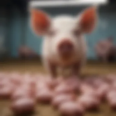 Economic Implications of Diarrhea in Pigs Graph depicting the economic implications of diarrhea in pig farming.