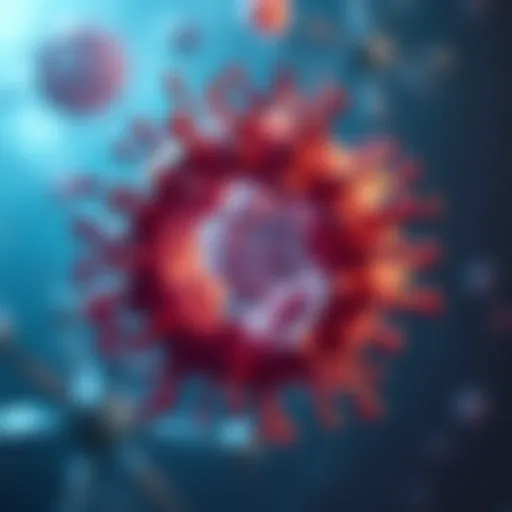 Illustration depicting the concept of dystrophy at a cellular level.