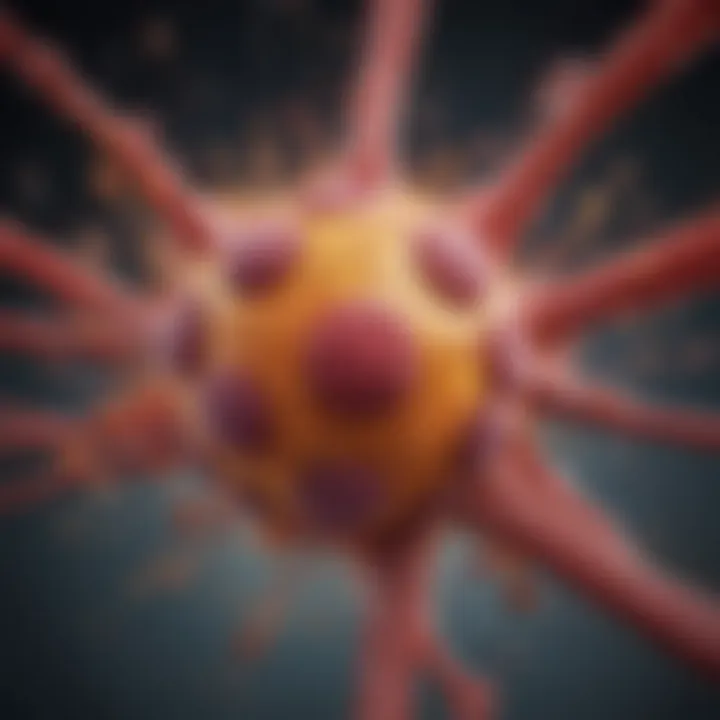 Graph illustrating the immune response involving IgE production