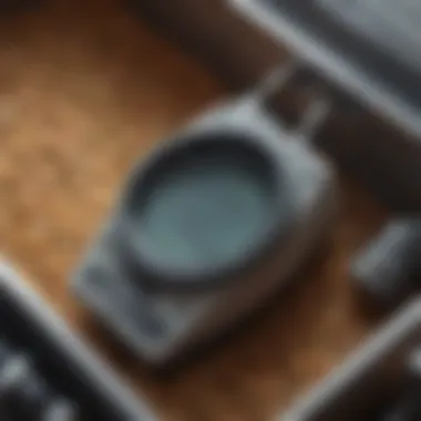 An illustration showing the components of a grain temperature monitoring system.