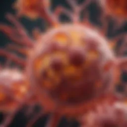 Illustration of the inflammatory response at a cellular level
