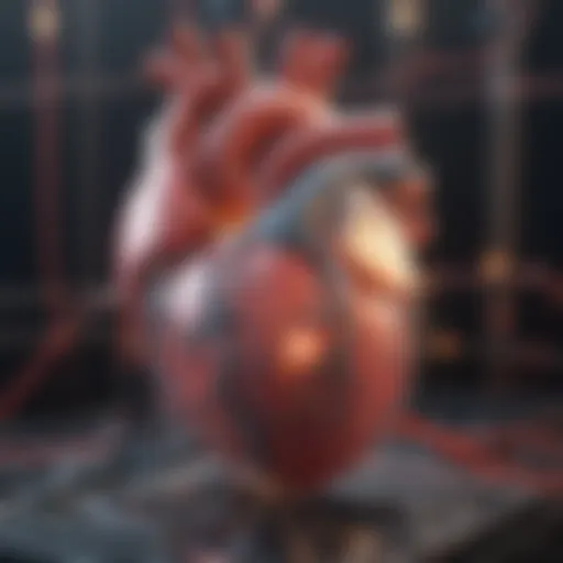 Illustration depicting the heart's electrical system