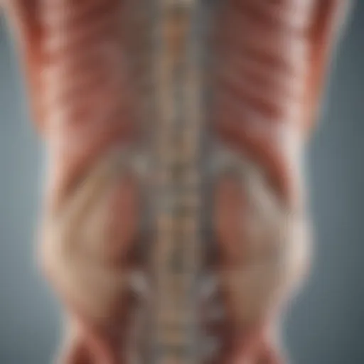 Detailed diagram of spinal cord anatomy