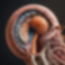 Illustration depicting the anatomy of the optic nerve and surrounding structures