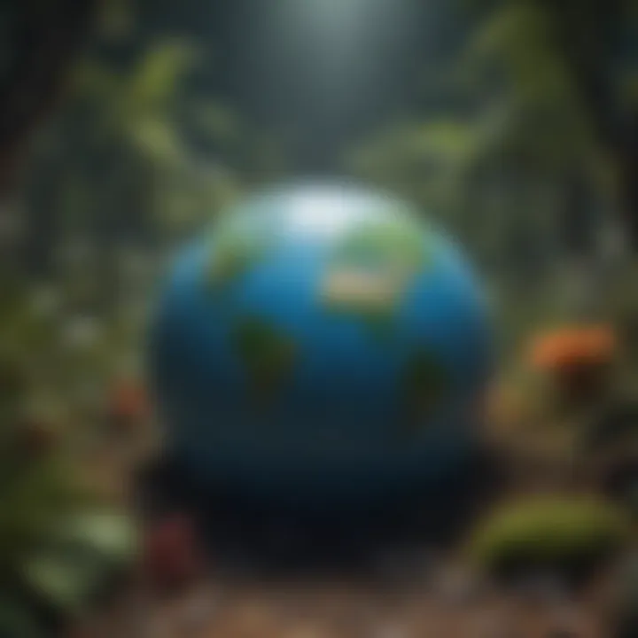 An infographic illustrating the decline of global biodiversity over the years.