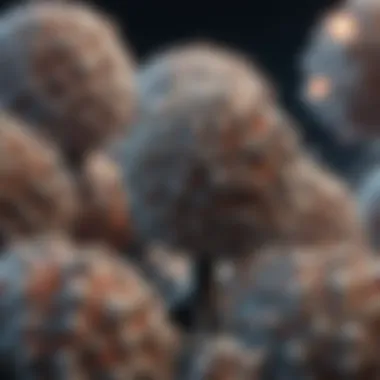 High-resolution microscopic view of iPSC colonies