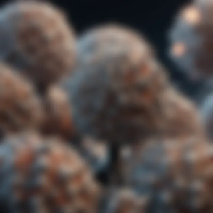 High-resolution microscopic view of iPSC colonies