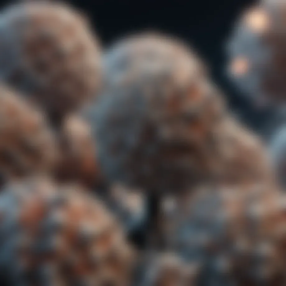 High-resolution microscopic view of iPSC colonies