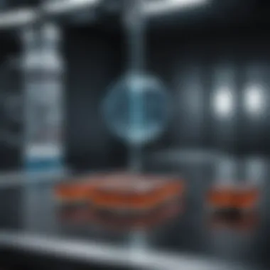 CRISPR Technology in Action Representation of CRISPR technology in a laboratory setting