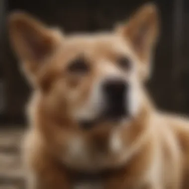 Visual representation of behavioral changes in dogs with dementia