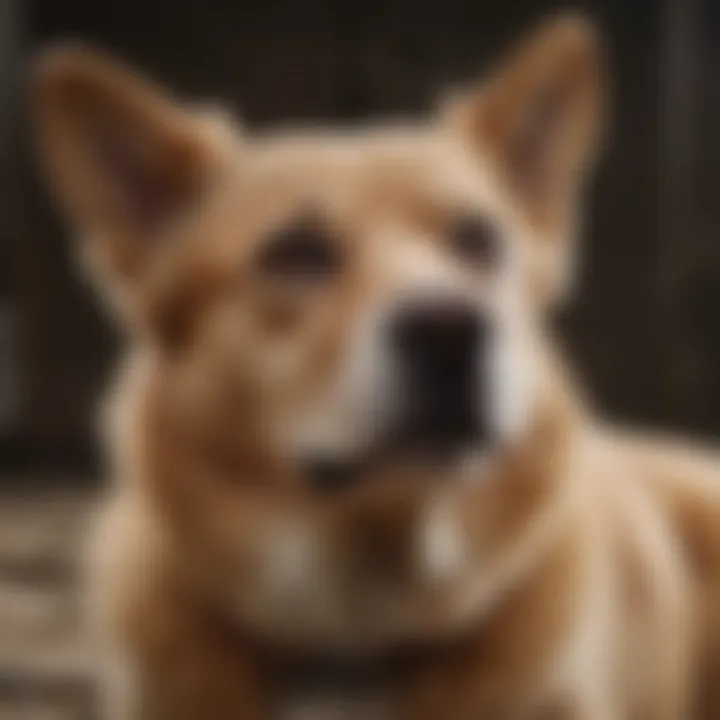 Visual representation of behavioral changes in dogs with dementia