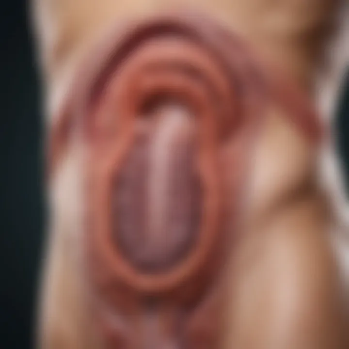 Visual guide on imaging studies related to ulcerative colitis.