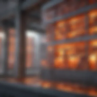 Thermal Performance of Building Materials Schematic representation of thermal performance in building materials