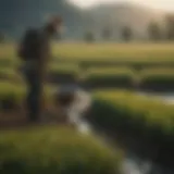 Upland rice field showcasing diverse varieties