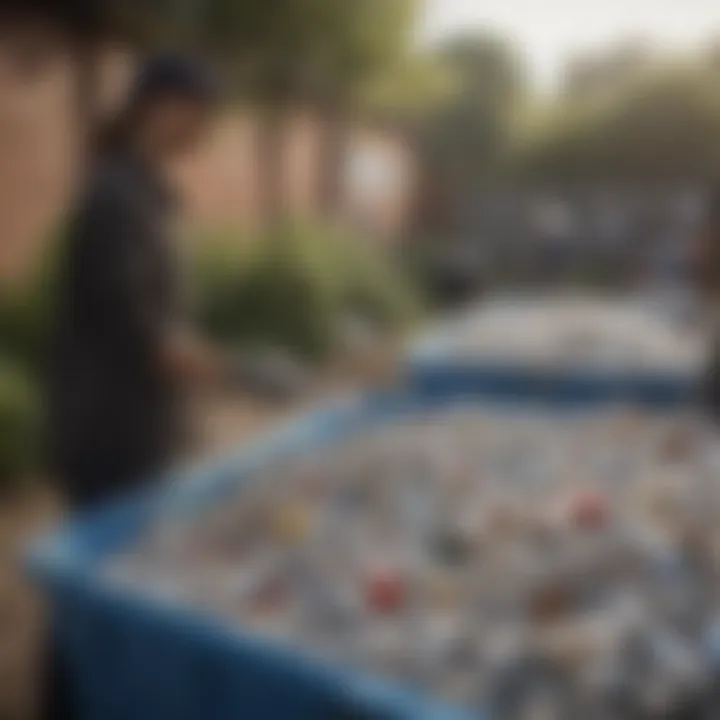 A community workshop demonstrating effective recycling practices and community engagement.