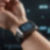 High-tech wrist sensor showcasing advanced features